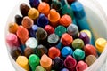 Old wax crayons