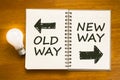 Old Way New Way Royalty Free Stock Photo