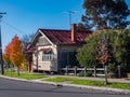 Old weatherbord house and Autumn coloursTalbot, Victoria Australia