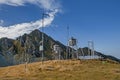 Old weather station in Carpathians mountains Royalty Free Stock Photo