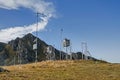 Old weather station in the high mountains Royalty Free Stock Photo
