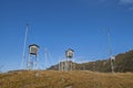 Old weather station in the top of the mountains Royalty Free Stock Photo