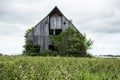 Old weathered and abandoned farm barn Royalty Free Stock Photo