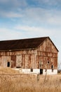 Old weathered bank barn Royalty Free Stock Photo
