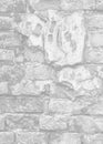 Aged brick wall with cracked plaster Royalty Free Stock Photo
