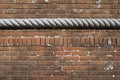 Old weathered brick wall background