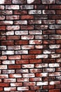 Old and weathered brick wall in white and red Royalty Free Stock Photo