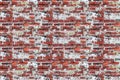 Old weathered brick wall with traces of old plaster corrosion ruined surface base design photo studio base grunge Royalty Free Stock Photo