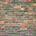 Old weathered and broken brick wall Royalty Free Stock Photo