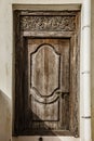 Old weathered carved traditional zanzibarian door