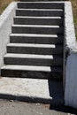 Old and weathered cement stairs