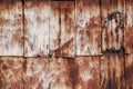 Old rusty tin wall surface Royalty Free Stock Photo