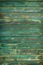 old weathered and cracked boards painted green color for background or texture Royalty Free Stock Photo