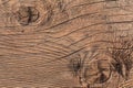 Old Weathered Cracked Rough Textured Knotted Plank Royalty Free Stock Photo