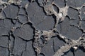 Old weathered cracked tar surface Royalty Free Stock Photo