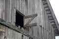 Old Weathered Gray Barn Open Hay Loft