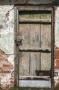 Old weathered farm shed door Royalty Free Stock Photo