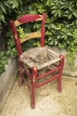 Old wooden chair Royalty Free Stock Photo