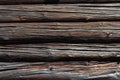 Old weathered log wall background Royalty Free Stock Photo