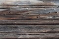 Old weathered log wall background Royalty Free Stock Photo