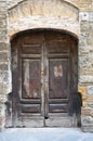 Old weathered medieval style door Royalty Free Stock Photo