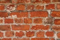 Old orange brickwork texture