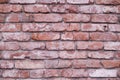 Old weathered brick wall texture, background. exterior Royalty Free Stock Photo