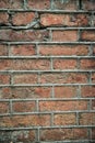 Old weathered red Brick wall Royalty Free Stock Photo