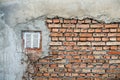 Old weathered red Brick wall Royalty Free Stock Photo