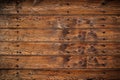 Old weathered rustic brown dark oak wood texture with  retro design pattern copy space background Royalty Free Stock Photo