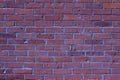 Old weathered shabby chic rose red color brick wall texture Royalty Free Stock Photo