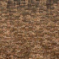 Old weathered stained red brick wall background Royalty Free Stock Photo