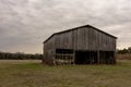 Old weathered tobacco barn