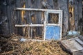 Old weathered window frame Royalty Free Stock Photo