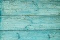 Old weathered wood plank painted in blue. Royalty Free Stock Photo