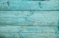 Old weathered wood plank painted in blue. Royalty Free Stock Photo