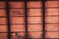 Old wooden panel wall Royalty Free Stock Photo
