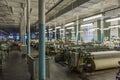 Old weaving factory workshop Royalty Free Stock Photo