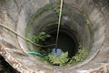 Old well in a poor village peasants, Kerala, South India