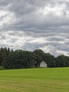 An Old well preserved Doocot or Dovecote situated in a field of newly sown wheat