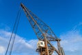 Old Wellington obsolete crane Royalty Free Stock Photo