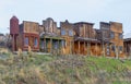 An Old West ghost town