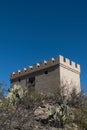 An old west jail near Elephant Butte Lake in New Mexico