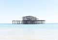 Old West rusting Pier in Brighton, UK Royalty Free Stock Photo