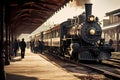 old West train in the station