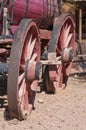 Old West Wagon Wheel Royalty Free Stock Photo