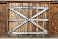 Old west western double barn door Royalty Free Stock Photo