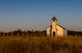 Old Western Church at sunset Royalty Free Stock Photo