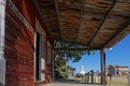 Old western ghost town building and street Royalty Free Stock Photo