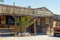 Old western saloon in desert